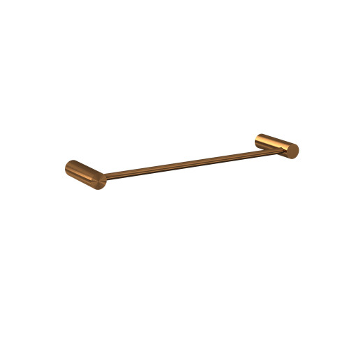 Lumi Single Towel Rail 300mm Brushed Bronze