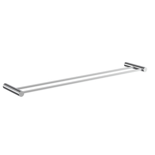 Lumi Double Towel Rail 600mm Chrome