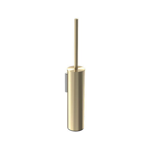 Lumi Wall Mounted Toilet Brush Holder Brushed Gold