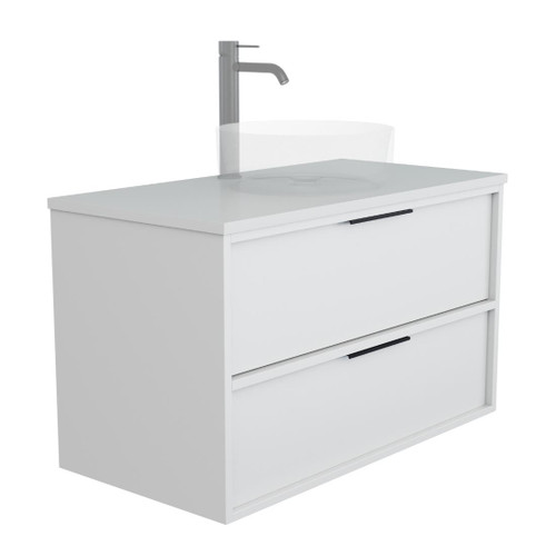 Nara Vanity 900mm Centre Basin Double Drawer Include Top