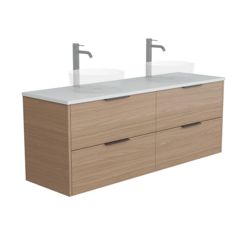 Vexa Vanity 1500mm Double Basin Four Drawer Include Top