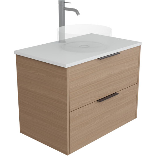 Vexa Vanity 750mm Centre Basin Double Drawer Include Top
