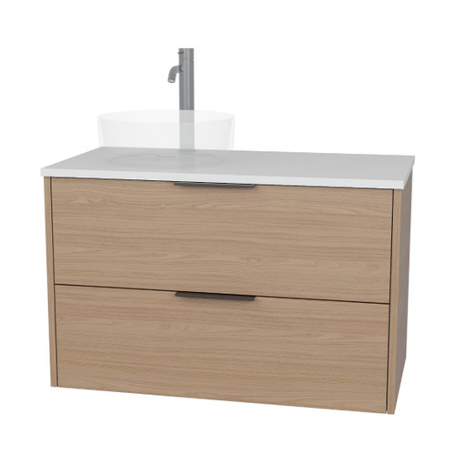 Vexa Vanity 900mm Left Offset Double Drawer Include Top
