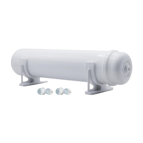 Inline Taste & Odour Filter, Brackets & Elbows, QC, 12 Inch x 2.5 Inch