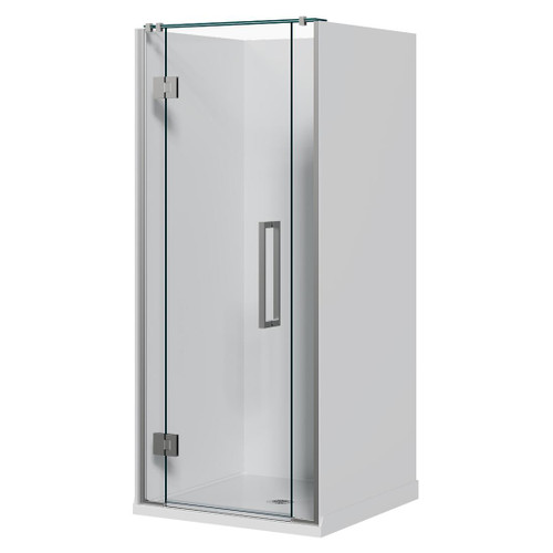 Acclaim Acrylic Shower 3 Sided 915mm Flat Wall Chrome