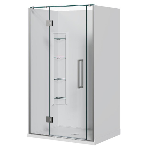 Acclaim Acrylic Shower 3 Sided 1200mm Corner Mould Chrome