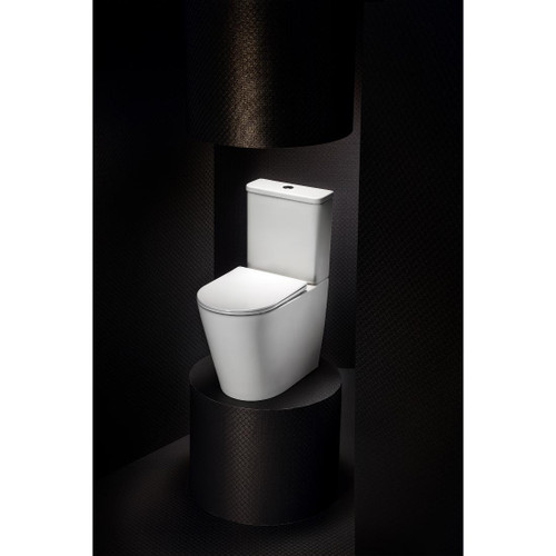 Loft Wall Faced Comfort Slim Toilet Suite Twist Flush P - Pan