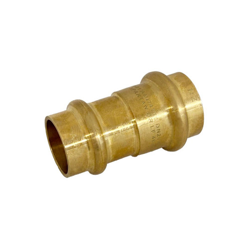 Spartan NZ Copper Press Gas Coupling 20mm NZ x 20mm AU Lead Free