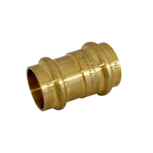 Spartan NZ Copper Press Gas Coupling 25mm NZ x 25mm AU Lead Free