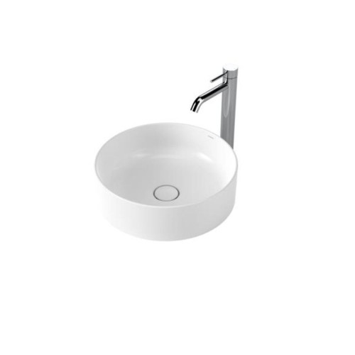 Liano II 400 Round Above Counter Basin No Taphole No Overflow White