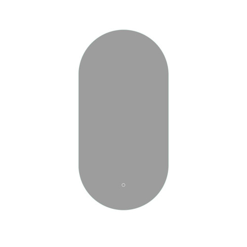 Carlton Oval LED Backlit Mirror 500mm With Demister