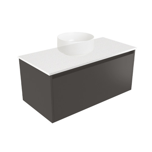 Fucina Vanity Wall 890 Motion E Stone Top 1 Drawer Bullet