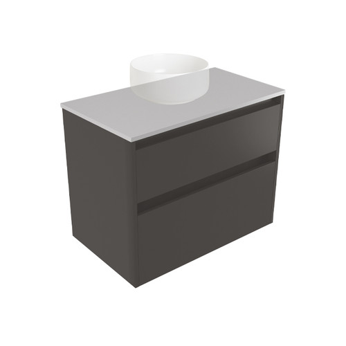 Fucina Vanity Wall 740 Moonlight E Stone Top 2 Drawer Bullet