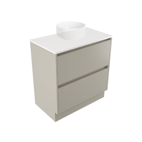 Fucina Vanity Floor 900 Motion E Stone Top 2 Drawer Dawn Grey
