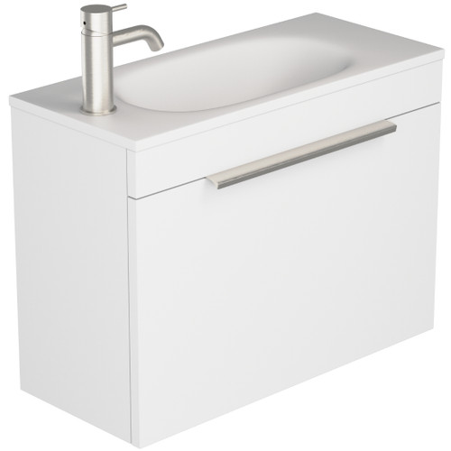 Urban 2.0 Wall Hung Vanity Slim 1 Door 600mm Matte White