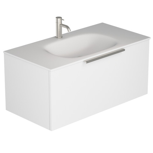 Urban 2.0 Wall Hung Vanity 1-drawer 900mm Matte White