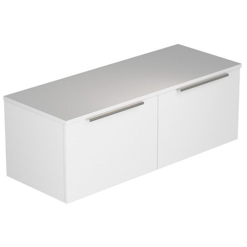 Urban 2.0 Wall Hung Vanity Solid Surface Top 2-drawer 1200mm Matte White