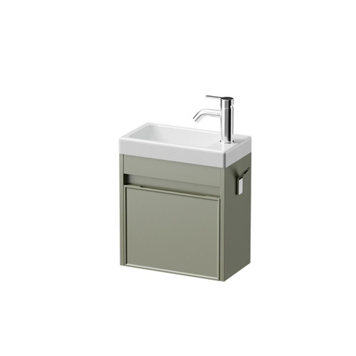 Mode Vanity 22 Console 400 1 Door Wall Right Hinged Door Atmoss Eli Gloss Basin Brussels Panel