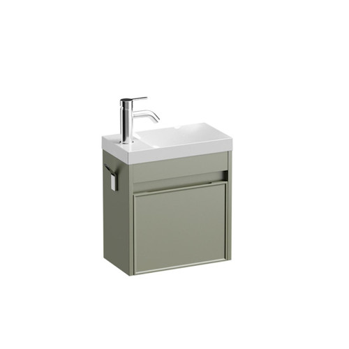 Mode Vanity 22 Console 400 1 Door Wall Left Hinged Door Atmoss Penelope Gloss Basin Brussels Panel