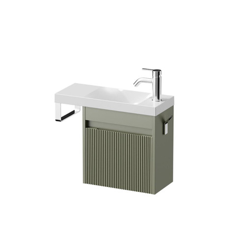 Mode Vanity 22 Console 550 1 Door Wall Right Hinged Door Atmoss Penelope Gloss Basin Tasman Panel