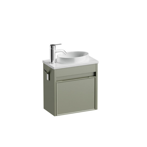 Mode Vanity 22 Benchtop 400 1 Door Wall Left Hinged Door Atmoss Carrara Benchtop Joy Basin Brussels Panel