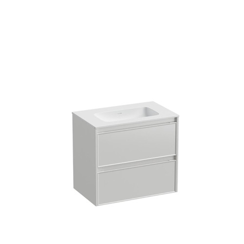 Mode Vanity 46 Console 750 2 Drawer Maxi Wall White Cleo Matte Basin Brussels Panel