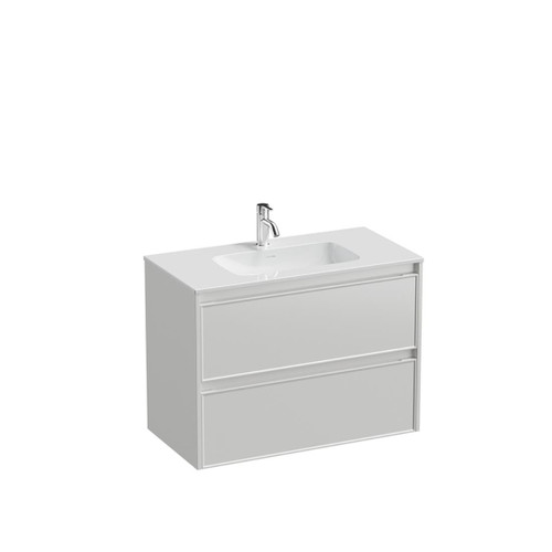 Mode Vanity 46 Console 900 2 Drawer Maxi Wall White Cleo Gloss Basin Brussels Panel