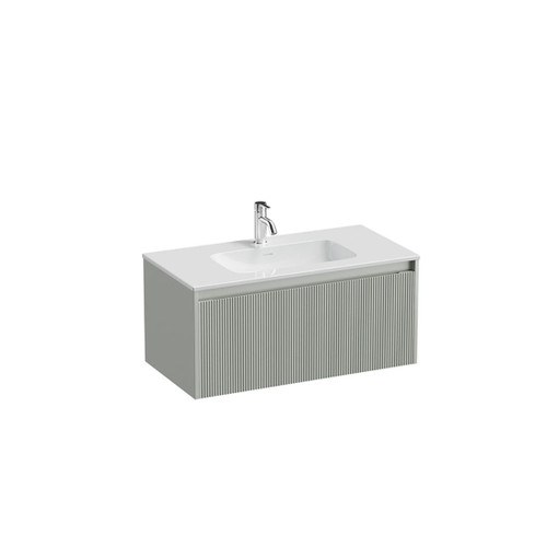 Mode Vanity 46 Console 900 1 Drawer Wall Pistachio Cleo Gloss Basin Tasman Panel