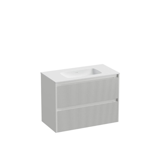 Mode Vanity 46 Console 900 2 Drawer Maxi Wall White Cleo Matte Basin Tasman Panel