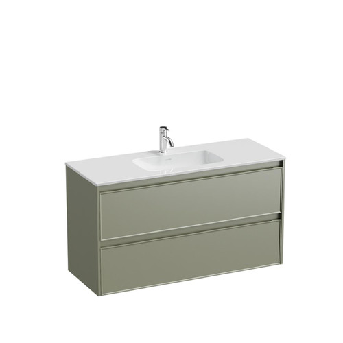 Mode Vanity 46 Console 1200 Single Bowl 2 Drawer Maxi Wall Atmoss Cleo Gloss Basin Brussels Panel