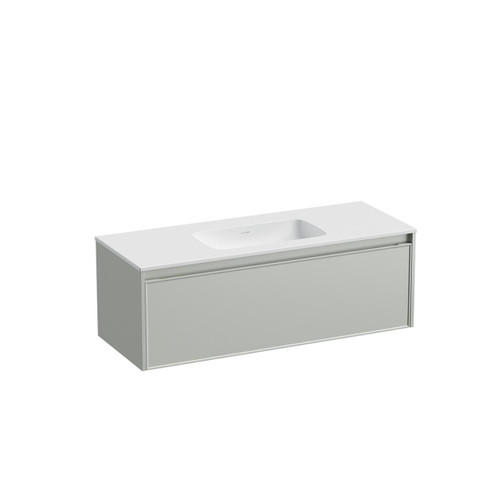 Mode Vanity 46 Console 1200 Single Bowl 1 Drawer Wall Pistachio Cleo Matte Basin Brussels Panel