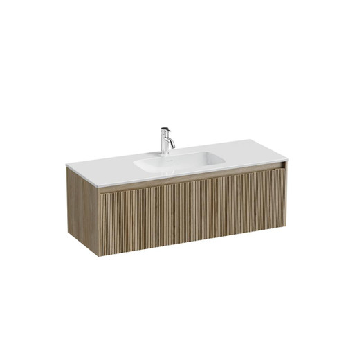 Mode Vanity 46 Console 1200 Single Bowl 1 Drawer Wall Baroque Cleo Gloss Basin Tasman Panel