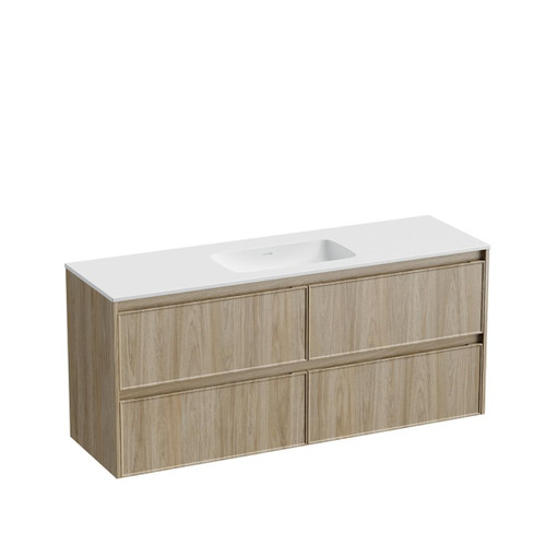 Mode Vanity 46 Console 1500 Single Bowl 4 Drawer Maxi Wall Baroque Cleo Matte Basin Brussels Panel