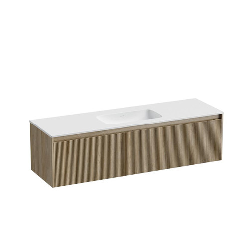 Mode Vanity 46 Console 1500 Single Bowl 2 Drawer Wall Baroque Cleo Matte Basin Tasman Panel
