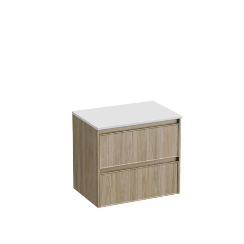 Mode Vanity 50 Benchtop 750 2 Drawer Maxi Wall Baroque Bright White Benchtop Brussels Panel