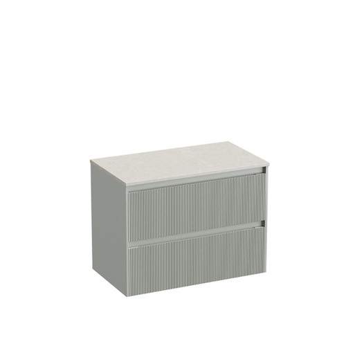 Mode Vanity 50 Benchtop 900 2 Drawer Maxi Wall Pistachio Alabaster Benchtop Tasman Panel