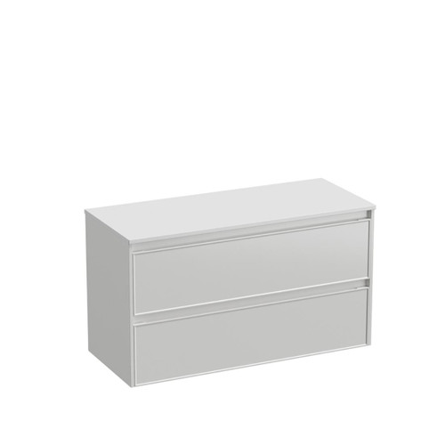 Mode Vanity 50 Benchtop 1200 Single Bowl 2 Drawer Maxi Wall White Bright White Benchtop Brussels Panel