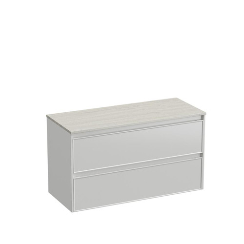 Mode Vanity 50 Benchtop 1200 Single Bowl 2 Drawer Maxi Wall White Grey Travertine Benchtop Brussels Panel