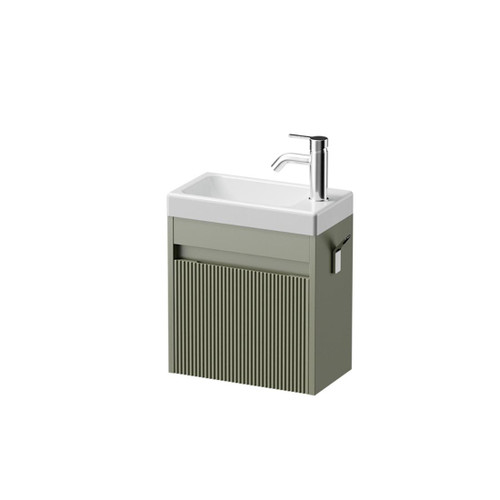 Mode Vanity 22 Console 400 1 Door Wall Right Hinged Door Atmoss Eli Gloss Basin Tasman Panel