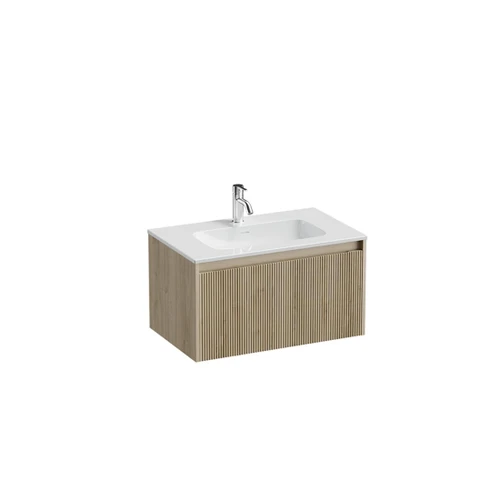 Mode Vanity 46 Console 750 1 Drawer Wall Ranfurly Oak Cleo Gloss Basin Tasman Panel