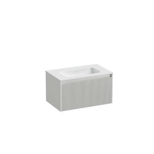 Mode Vanity 46 Console 750 1 Drawer Wall White Cleo Matte Basin Tasman Panel