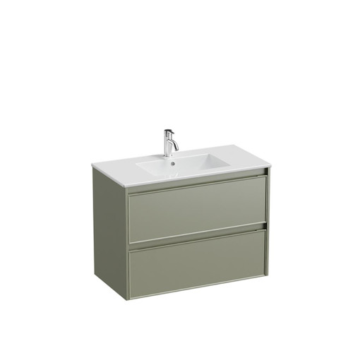 Mode Vanity 46 Console 900 2 Drawer Maxi Wall Atmoss Rubik Gloss Basin Brussels Panel
