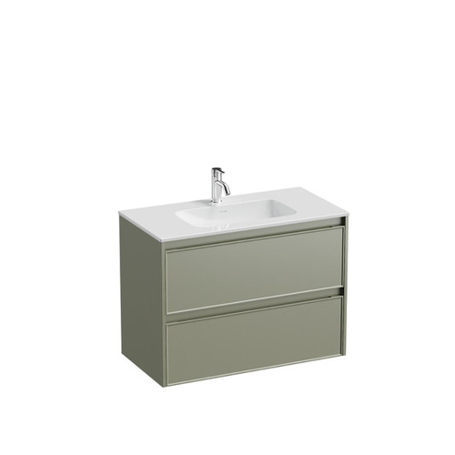 Mode Vanity 46 Console 900 2 Drawer Maxi Wall Atmoss Cleo Gloss Basin Brussels Panel