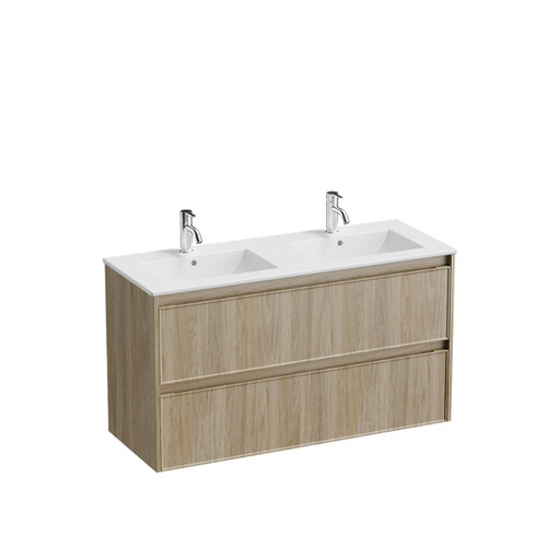Mode Vanity 46 Console 1200 Double Bowl 2 Drawer Maxi Wall Baroque Rubik Matte Basin Brussels Panel