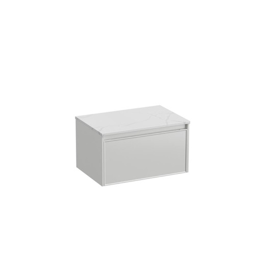 Mode Vanity 50 Benchtop 750 1 Drawer Wall White Calacatta Benchtop Brussels Panel