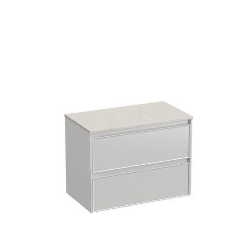 Mode Vanity 50 Benchtop 900 2 Drawer Maxi Wall White Alabaster Benchtop Brussels Panel