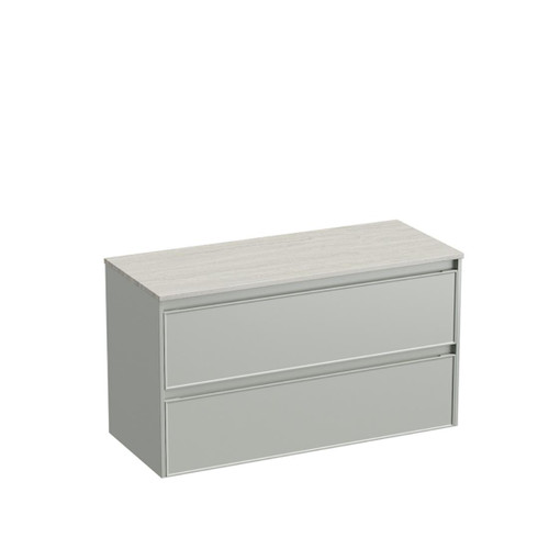 Mode Vanity 50 Benchtop 1200 Single Bowl 2 Drawer Maxi Wall Pistachio Grey Travertine Benchtop Brussels Panel
