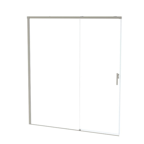Motio 2 Shower Door Set 1800 3 Wall Brushed Nickel
