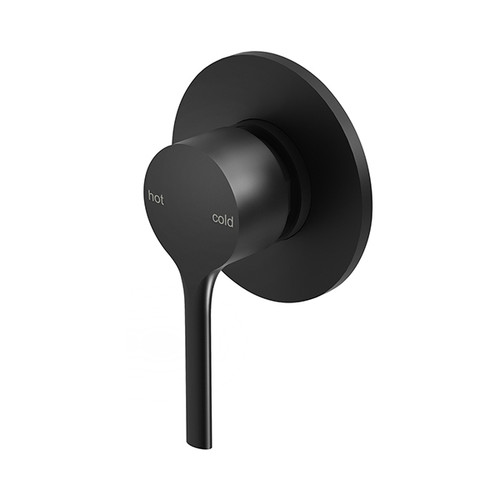 Vivid Slimline Oval Shower / Wall Mixer SwitchMix Fit-Off Kit Matte Black Lead Free