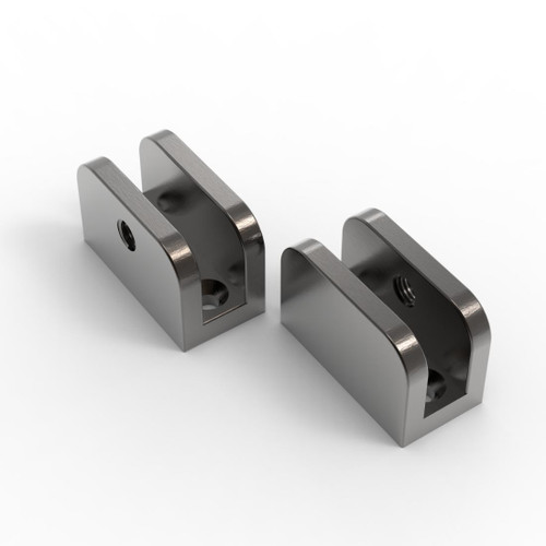 Glass Shelf Bracket 10mm Set of 2 Gunmetal